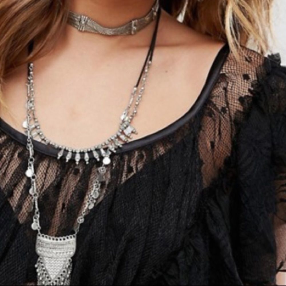 NWT Free People Sweet Surprise Lace Blouse - Picture 3 of 10